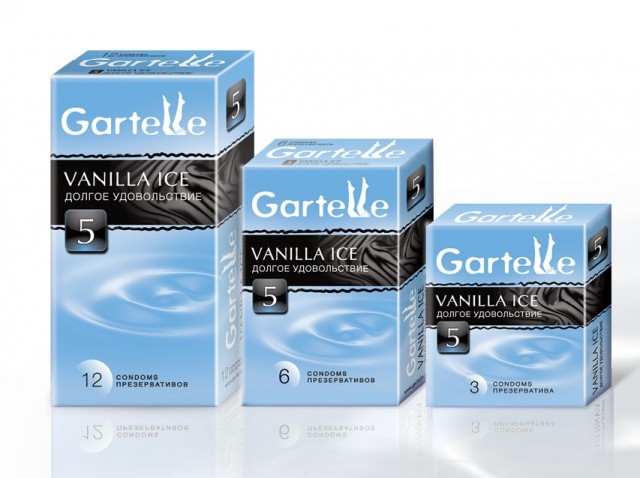 Презервативы Gartelle №12 Vanilla ice Долгое удовольствие