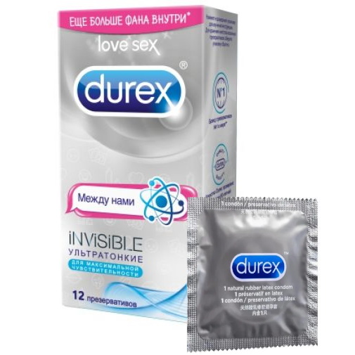 Презервативы Durex №12 Invisible ультратонкие