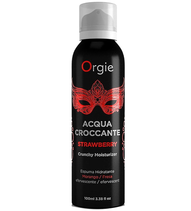 Шипучая увлажняющая пена для чувственного массажа Orgie Acqua Croccante Strawberry, 150 мл