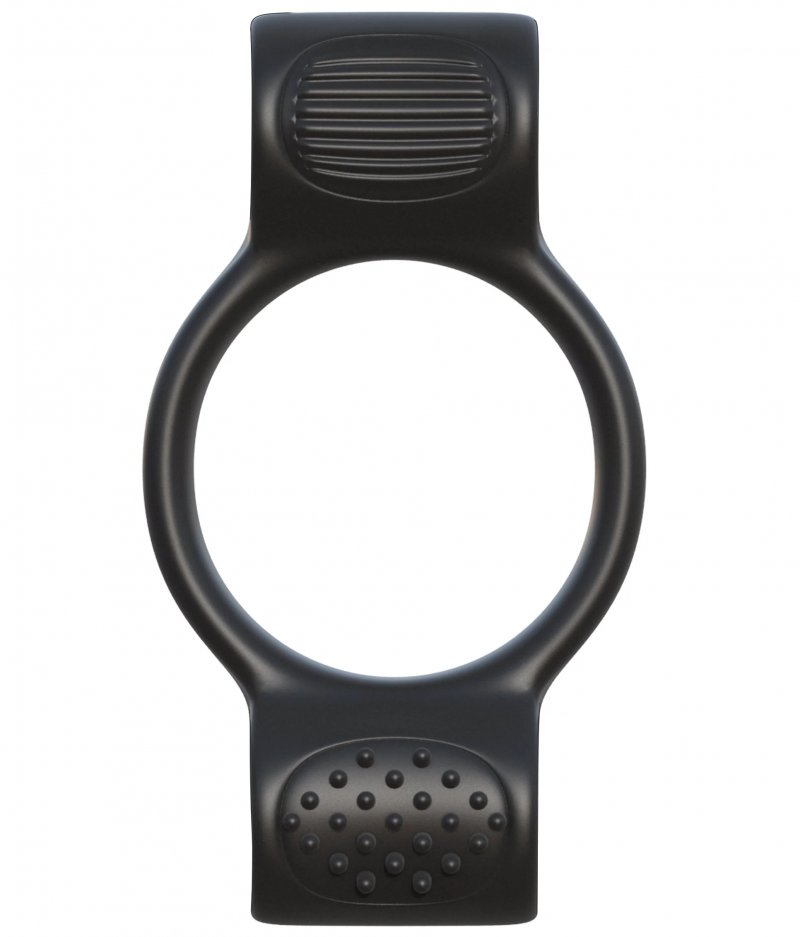 Эрекционное кольцо с двумя отверстиями для дополнительных виброэлементов Couples Ring