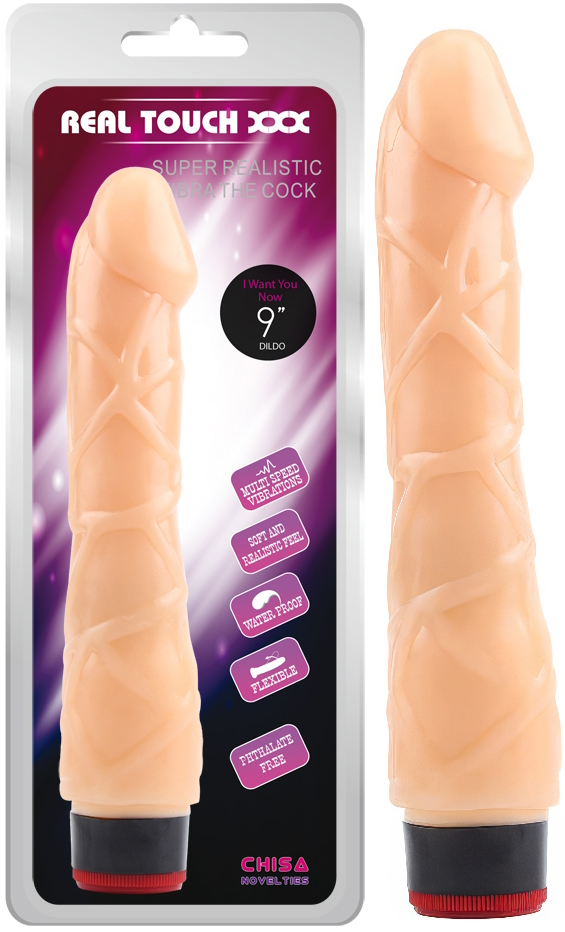 Реалистичный вибратор с выраженным рельефом Chisa 22 см