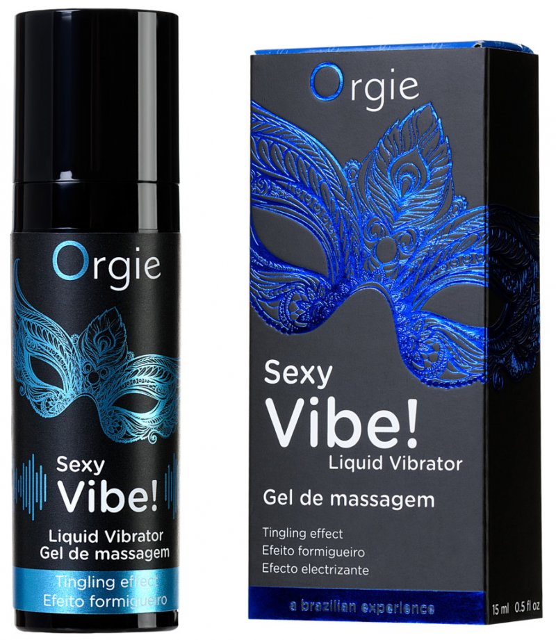 Возбуждающий гель для интимного массажа с эффектом вибрации Orgie Sexy Vibe Liquid Vibrator 15 мл