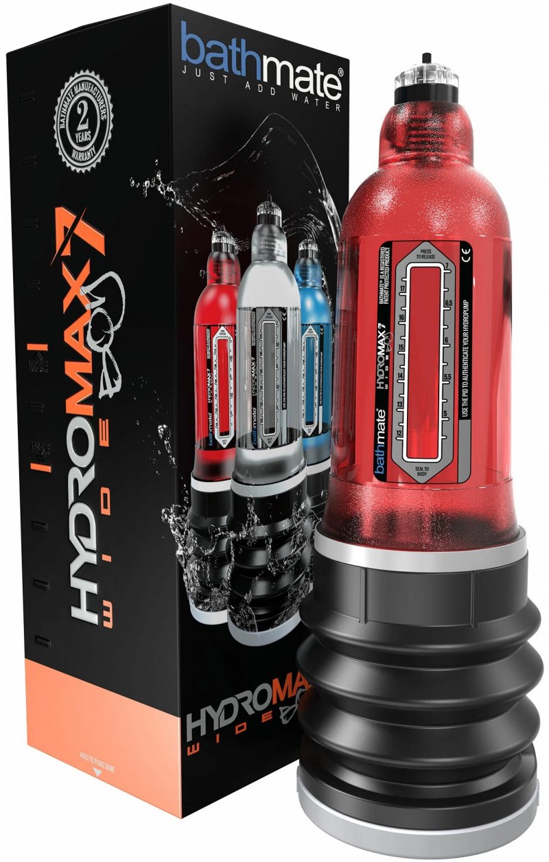 Гидропомпа Bathmate HydroMax7 Wide Boy Brilliant красная