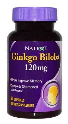 Бад для мужчин Natrol Ginkgo Biloba 120 мг 60 капсул