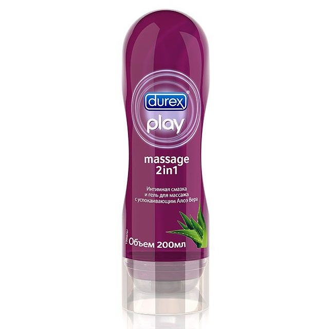 Гель-смазка Durex Play Sensual Massage 2 в 1 с Алоэ Вера 200 мл