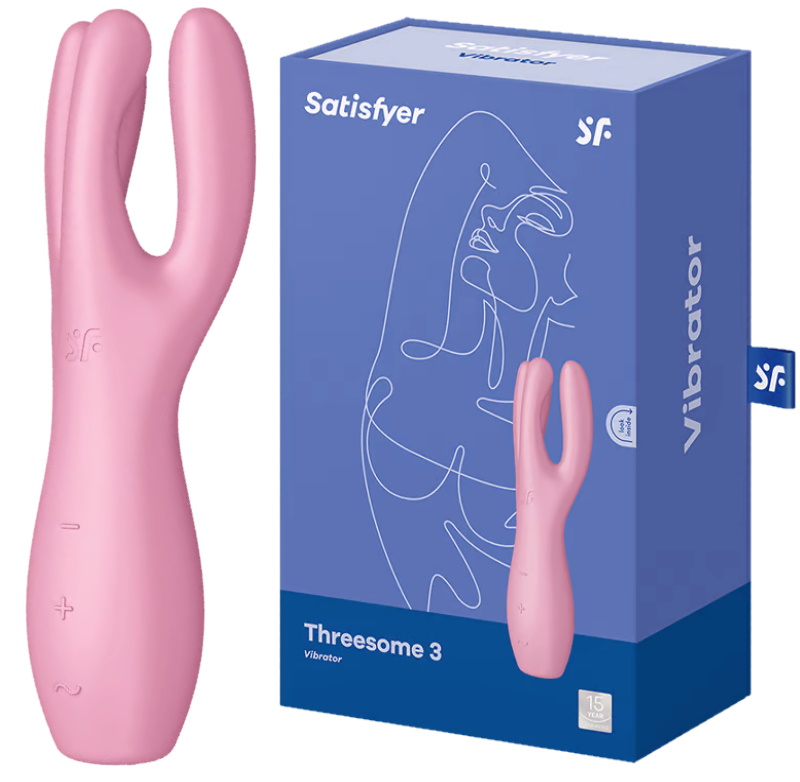 Универсальный вибростимулятор Satisfyer Threesome 3 розовый