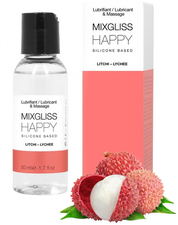 Смазка на силиконовой основе с ароматом личи MixGliss Happy Litchi Lychee 50 мл