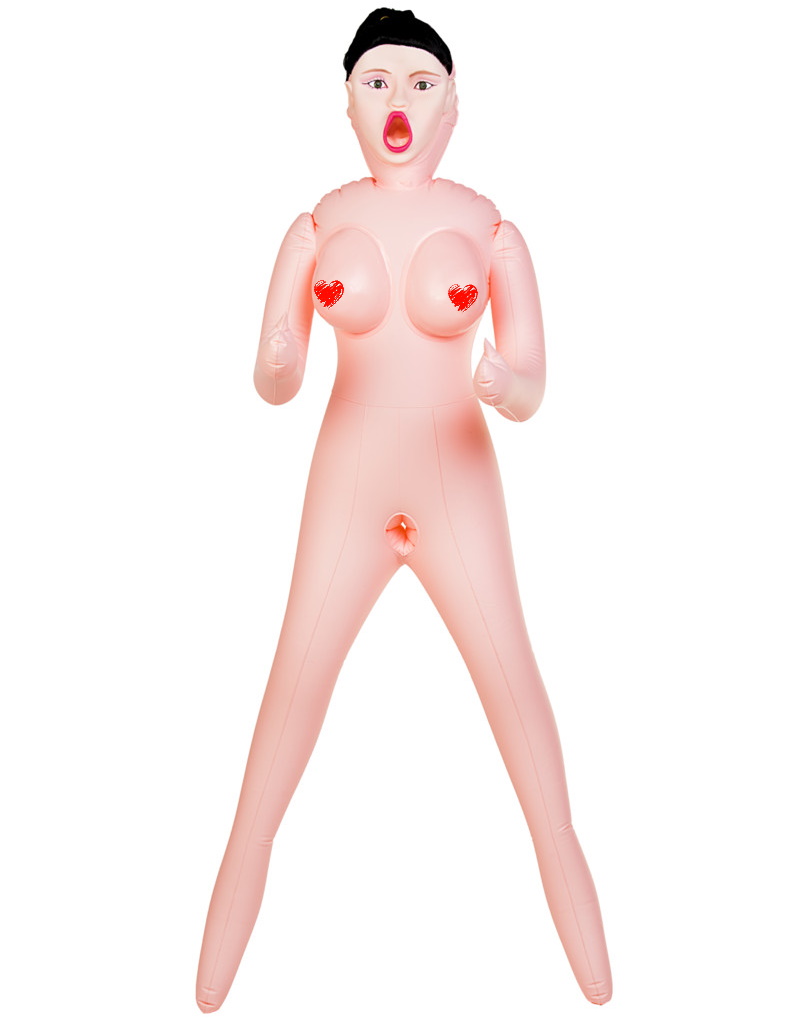 Надувная кукла Scarlett с тремя рабочими отверстиями и вставкой из киберкожи