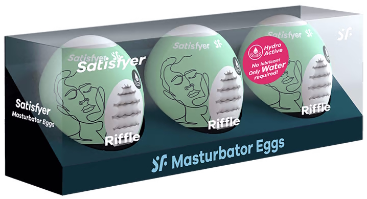 Набор яиц-мастурбаторов Satisfyer Masturbator Eggs Riffle 3 шт