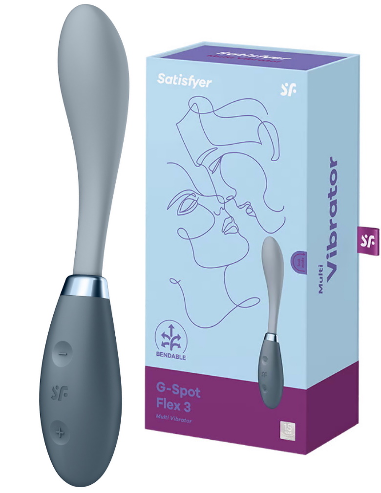 Гибкий вибратор для точки G Satisfyer G-Spot Flex 3 серый