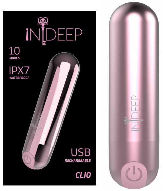 Перезаряжаемая вибропуля Indeep Clio Pink