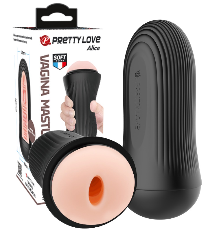 Мастурбатор в колбе с регуляцией силы сжатия Pretty Love Alice