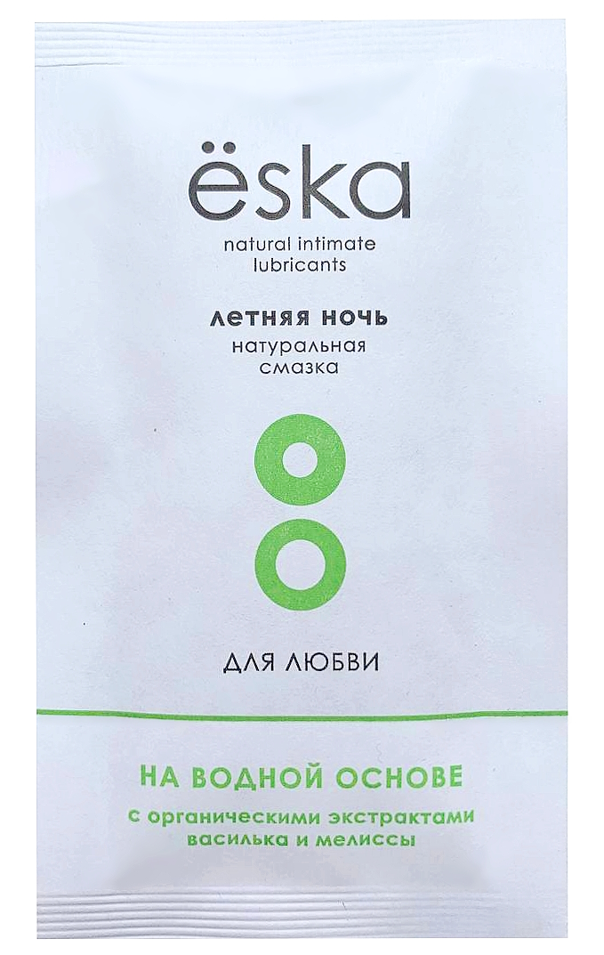Ёska Летняя ночь - натуральная интимная смазка с васильком и мелиссой 7 мл, пробник