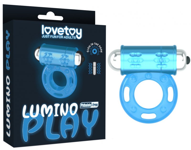 Эрекционное виброкольцо светящееся в темноте Lumino Play Vibrating Penis Ring