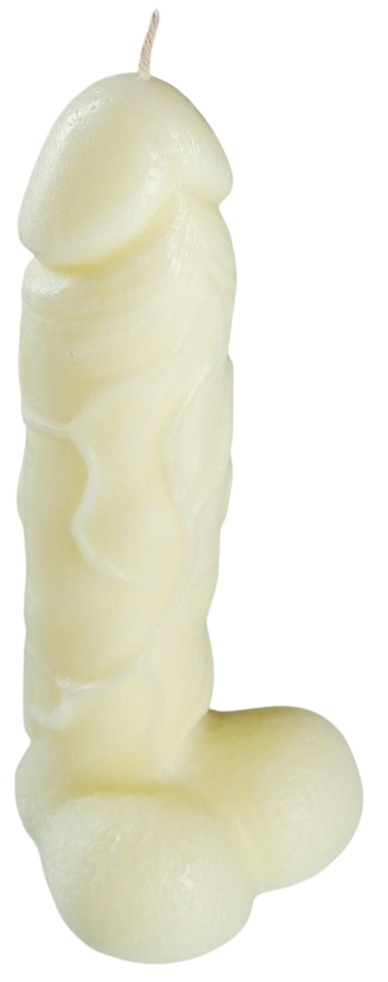 Белая фигурная свеча Фаворит 16 см