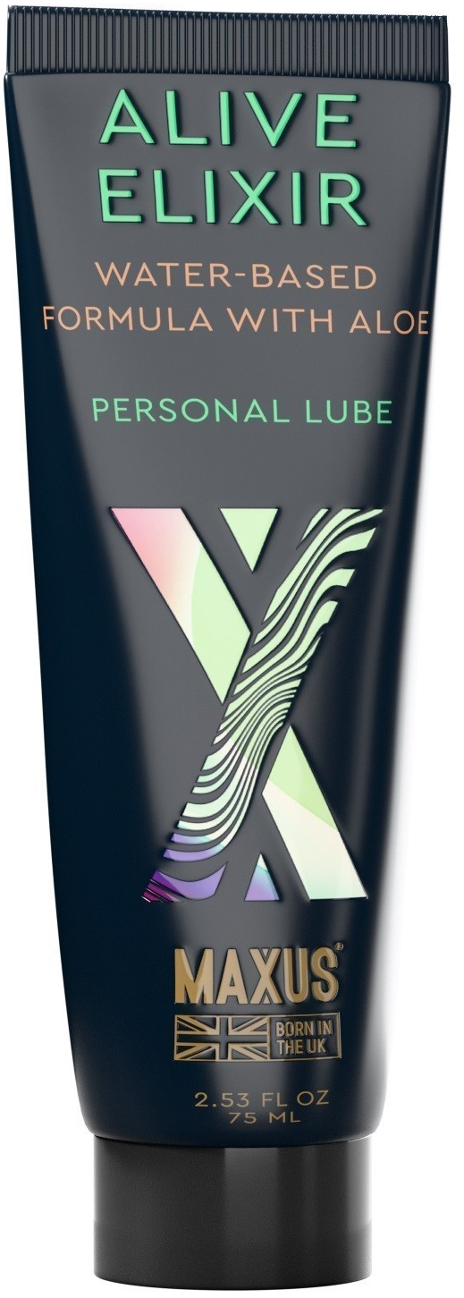 Лубрикант на водной основе с алое вера Alive Elexir Maxus 75 мл