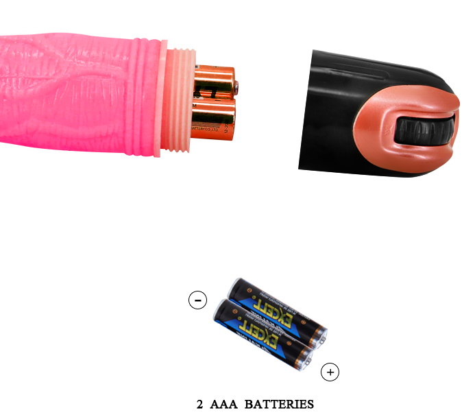 Реалистичный вибратор розового цвета 22 см