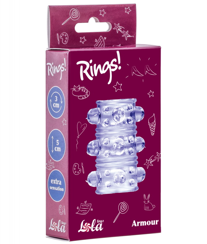 Насадка на пенис Rings Armour purple