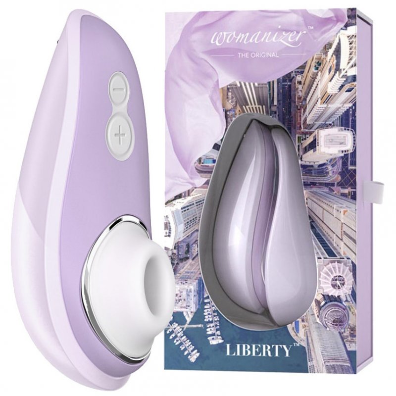 Бесконтактный вакуумно-волновой стимулятор клитора Womanizer Liberty сиреневый