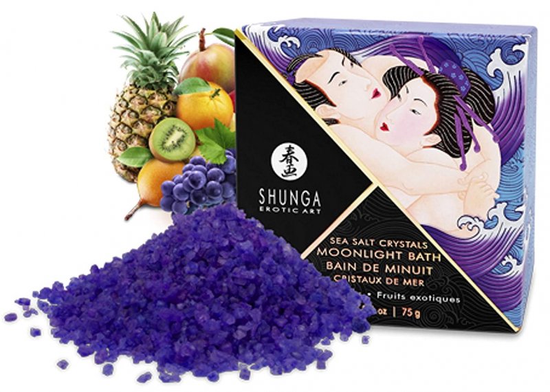 Соль мёртвого моря Shunga Moonlight Bath Exotic Fruits экзотические фрукты 75 гр