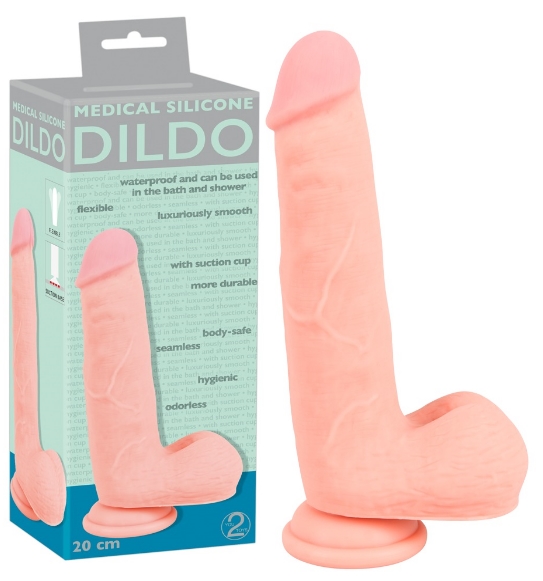 Фаллоимитатор реалистик Medical Silicone Dildo 20 см