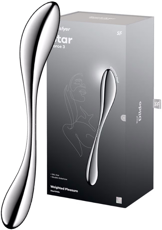 Двусторонний стальной стимулятор Satisfyer Star Force 3