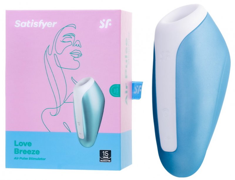 Вакуумно-волновой стимулятор клитора Satisfyer Love Breeze голубой