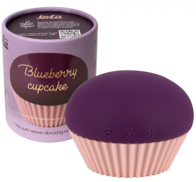 Вакуумно-волновой вибратор Blueberry Cupcake