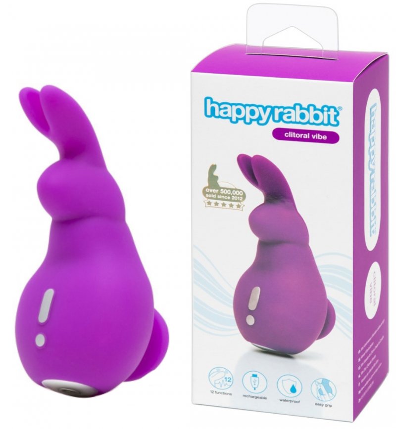 Мини-вибратор Happy Rabbit Mini Ears фиолетовый