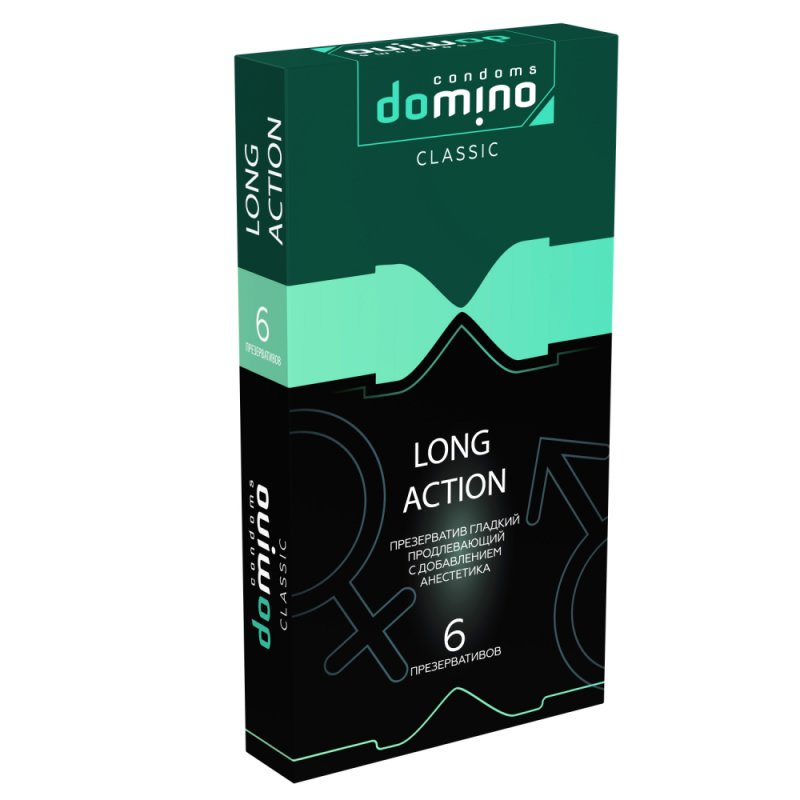 Презервативы с продлевающим эффектом Domino Classic Long Action 6 шт