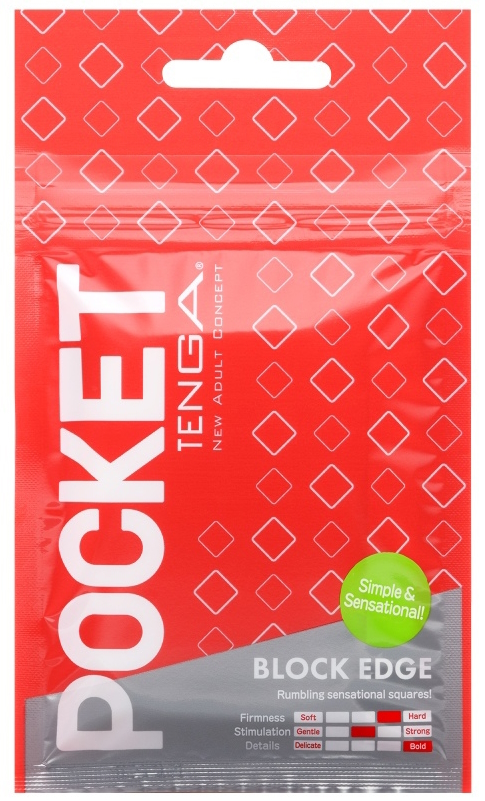 Карманный мастурбатор Tenga Pocket - Block Edge