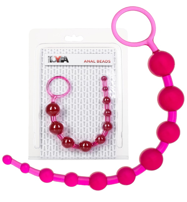 Длинная анальная цепочка ToyFa Anal Beads 30 см