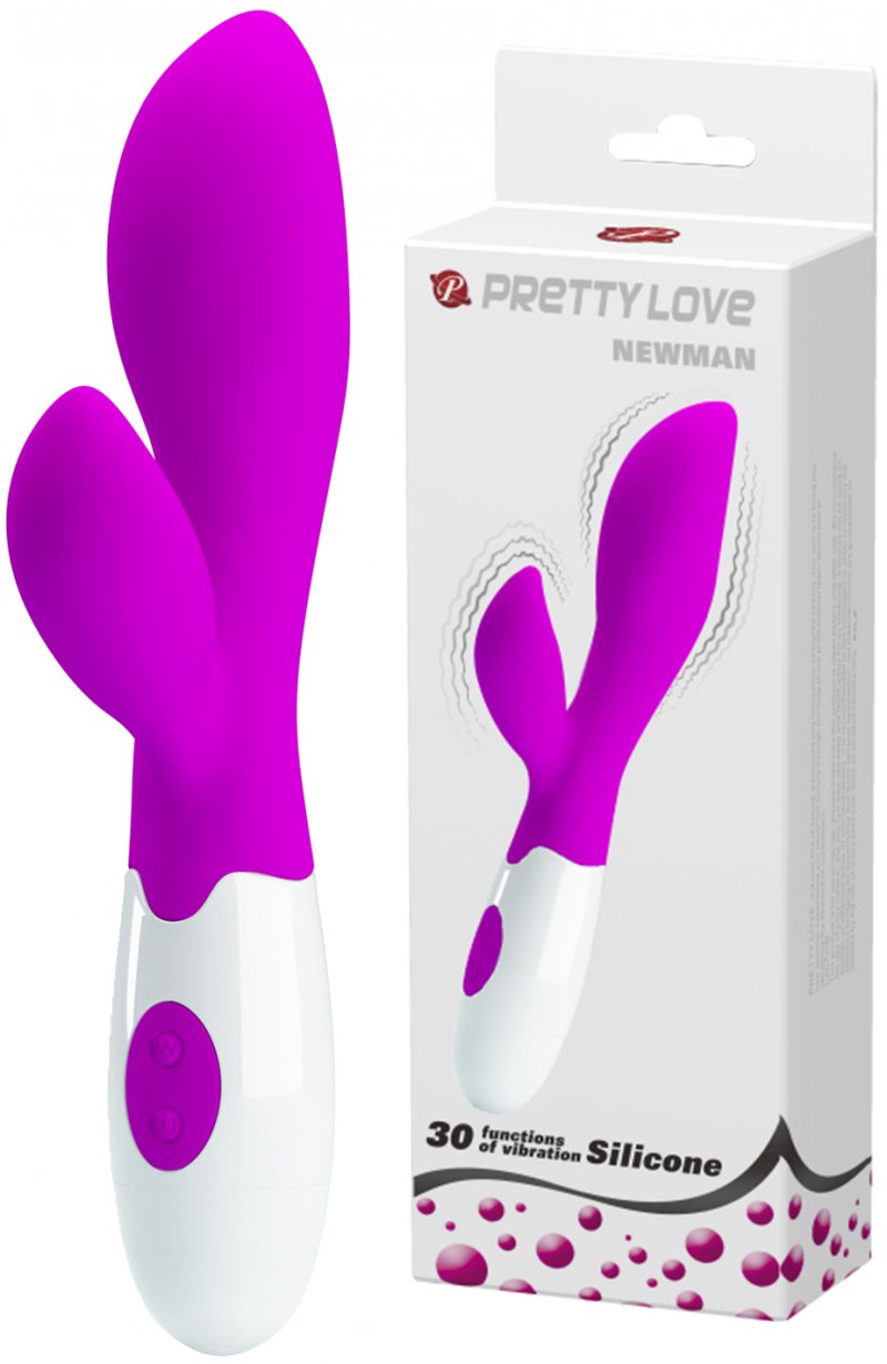 Вибратор с клиторальным стимулятором Newman