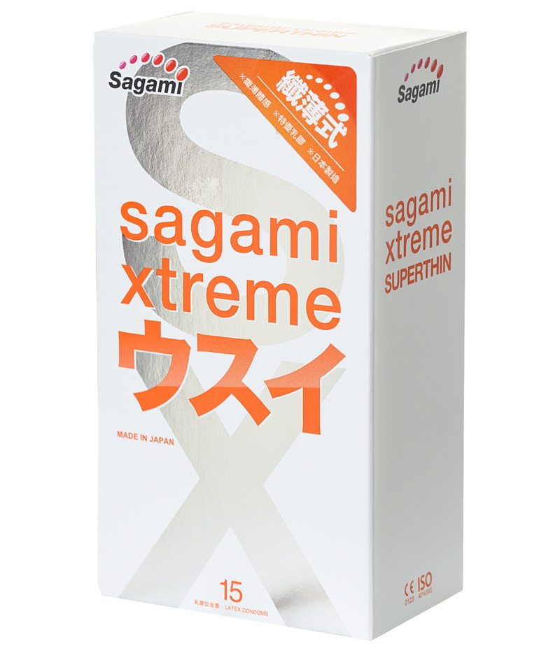 Презервативы ультратонкие Sagami Xtreme 0.04 мм 15 шт