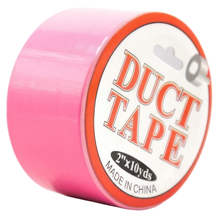 Бондажный скотч Duct Tape розовый 15 м