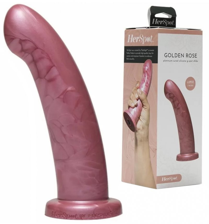 Фаллоимитатор Fleshlight Her Spot Golden Rose Large 18 см