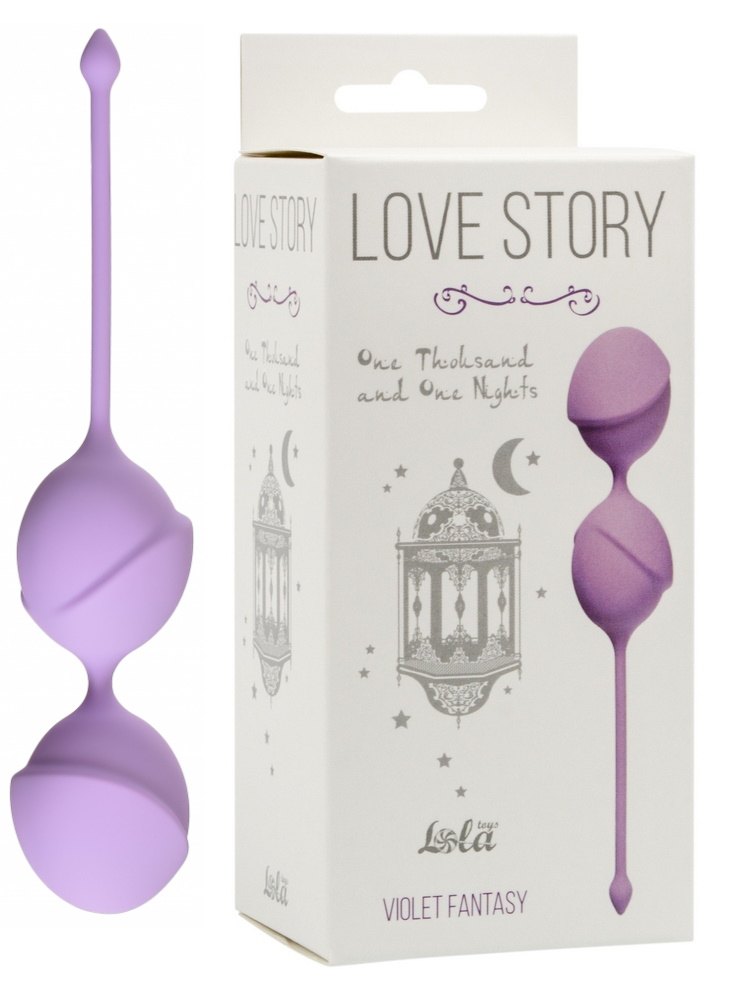 Вагинальные шарики Love Story One Thousand and One Nights Violet