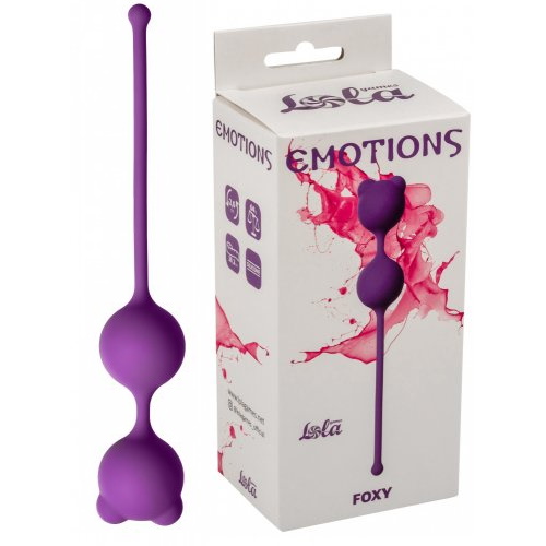 Фиолетовые вагинальные шарики Emotions Foxy