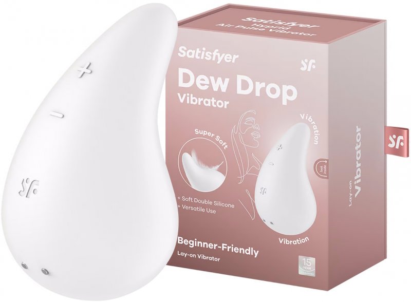 Клиторальный вибростимулятор Satisfyer Dew Drop белый