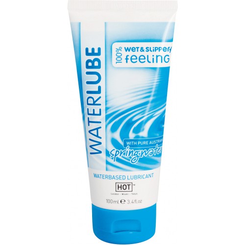 Гель-смазка Hot Glide waterlube springwater с родниковой водой 100 мл