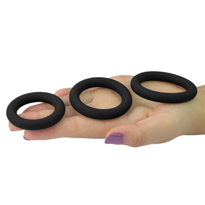 Набор из 3 эрекционных колец Power Plus Soft Silicone Snug Ring 