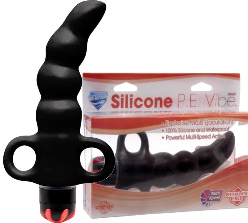 Стимулятор простаты Silicone P.E. Vibe Small Black