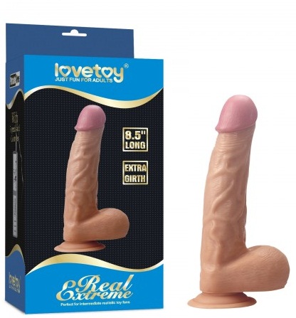 Фаллоимитатор на присоске Real Extreme Extra Girth 17 см