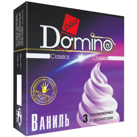 Презервативы Domino Classic с ароматом ванили 3 шт