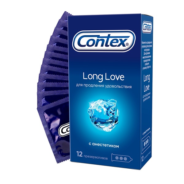 Презервативы Contex №12 Long Love с анестетиком