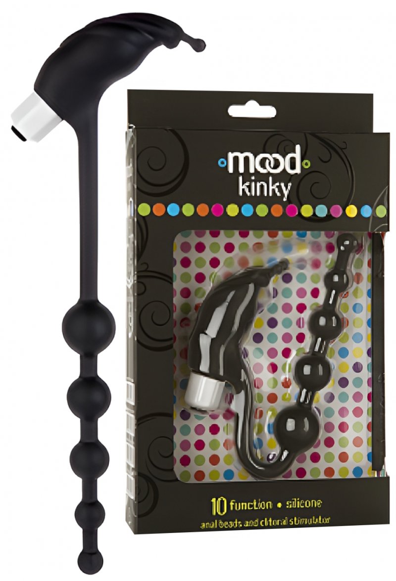 Анальная цепочка с клиторальным вибростимулятором Mood Kinky Tickler