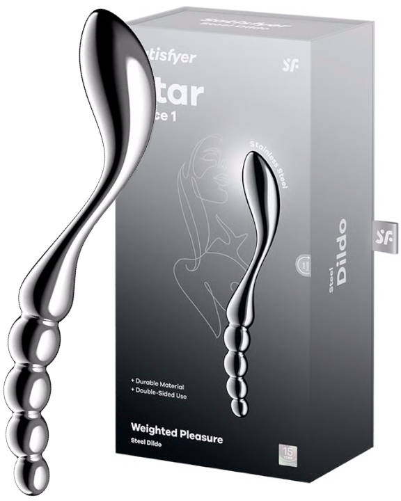 Двусторонний стальной стимулятор Satisfyer Star Force 1