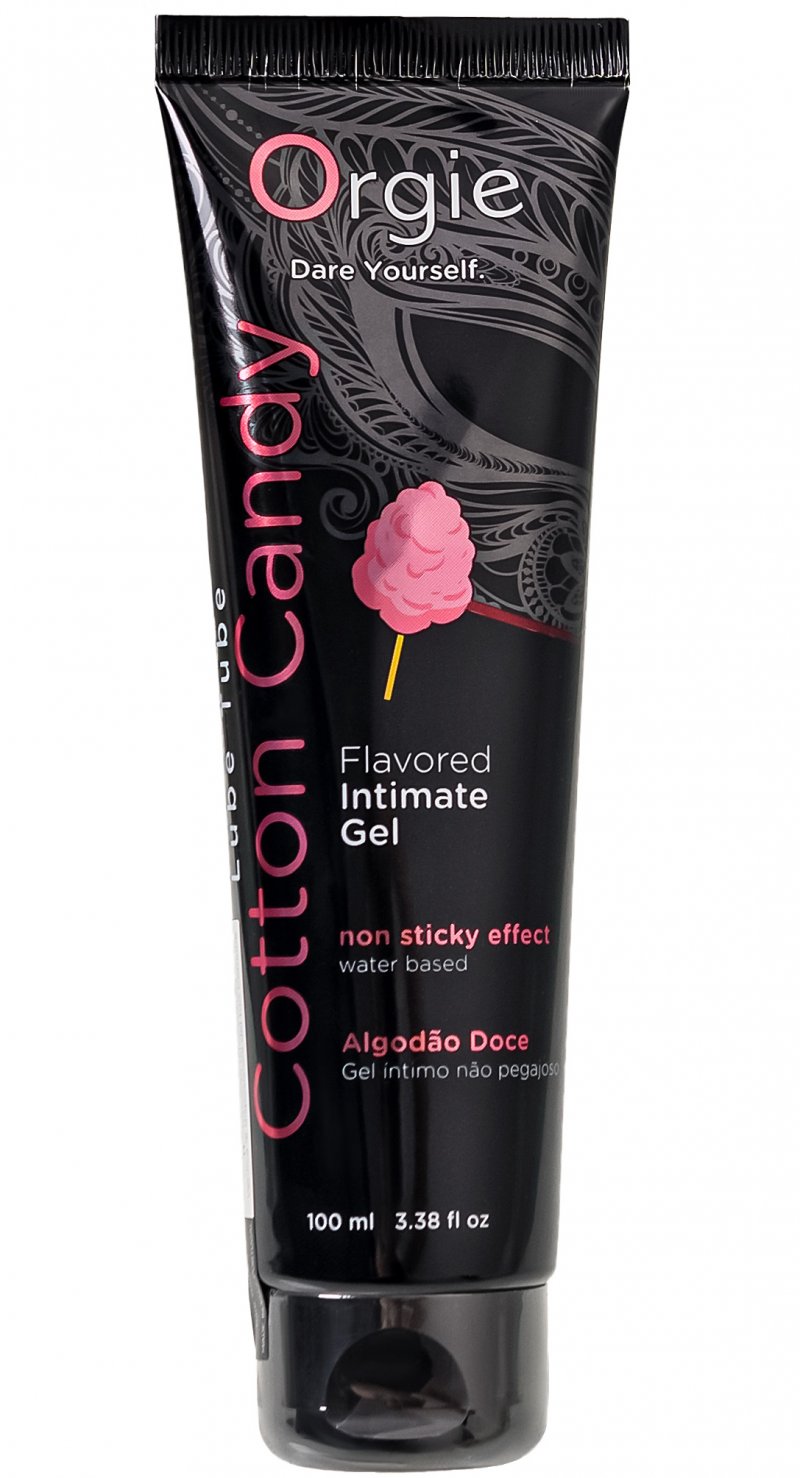 Съедобный интимный гель Orgie Lube Tube со вкусом сахарной ваты 100 мл