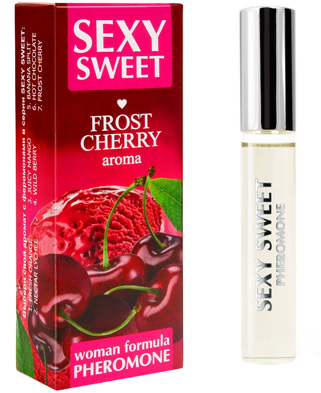 Парфюмированное средство для тела Sexy Sweet Frost Cherry с феромонами 10 мл