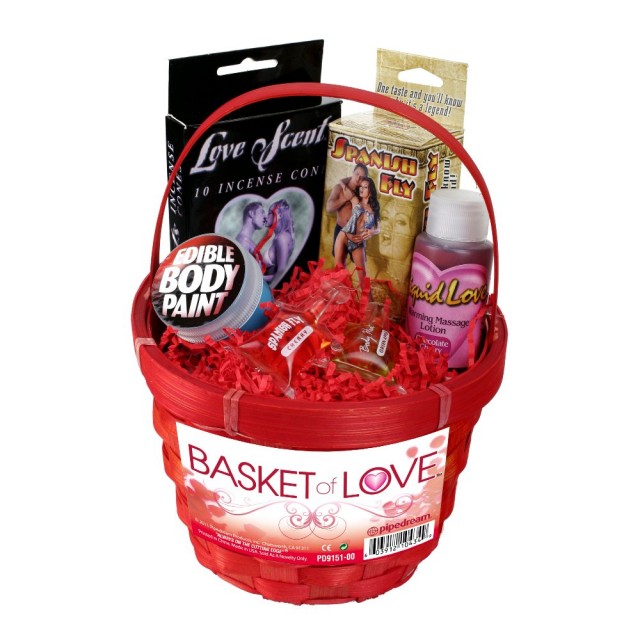 Красная подарочная корзинка Basket of Love